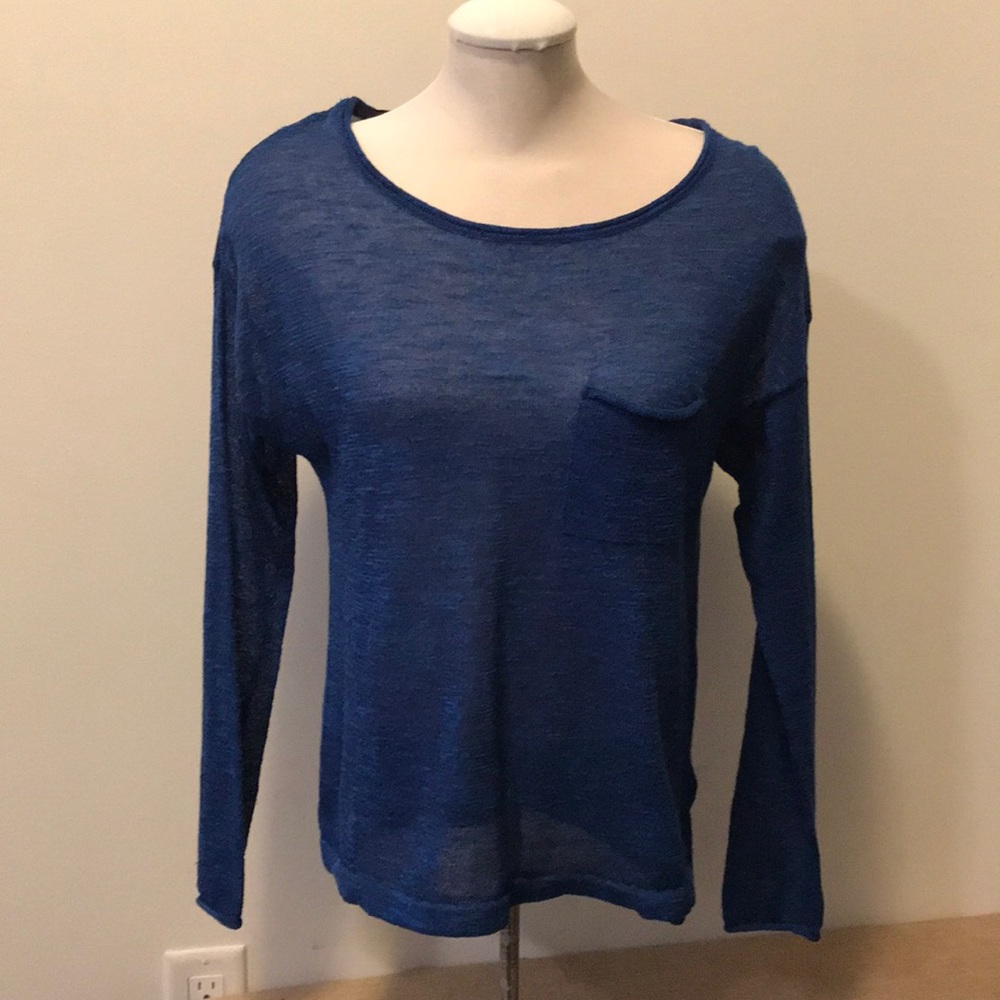 H&M Blue Mesh Sweater